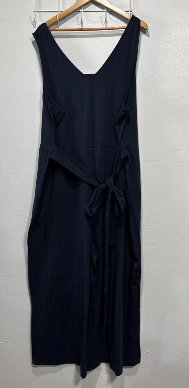 Encore by Idina Menzel V-Neck One piece Romper Womens 3X Blue Knit Sleeveless